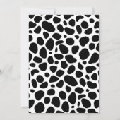 Western 1e rodeo feestje voor meisje  kaart (Achterkant)