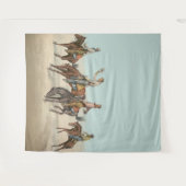  Western 4 cowboys op Bucking Horses Wandkleed (Voorkant (horizontaal))