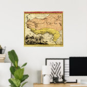 Western AfrikaPanoramische kaartWest-Afrika 3 Poster (Thuiskantoor)