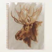Western Amerikaans dieronderzoek | Moose Portret Planner (Voorkant)