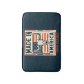 Western Amerikaans Land Koe Schedel 4 juli Badmat (Voorkant Verticaal)