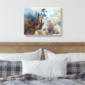 Western Art, Cowboy, Cheval, Toile de rodéo Imprim (Insitu(Chambre))