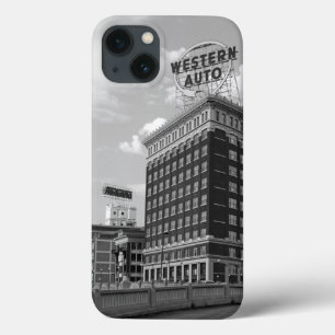 Western Auto halfcilinder gebouw iPhone 13 Hoesje