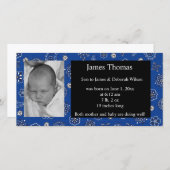 Western Baby Faire-part de naissance (Devant / Derrière)