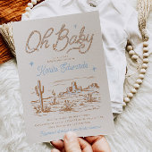 Western Baby shower Uitnodiging