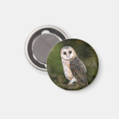 Western Barn Owl Magnet Magneet (Voorkant / Achterkant)
