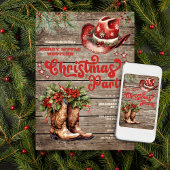 Western Barn Party Invitation Invitation de vacanc