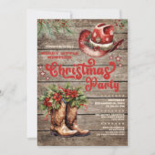 Western Barn Party Invitation Invitation de vacanc (Devant)