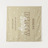 Western Beige  Dirty Thirty 30th Birthday Backdrop Wandkleed (Voorkant (horizontaal))