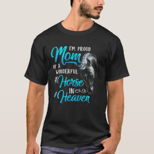 Western ben ik trots mam van een geweldig paard. t-shirt