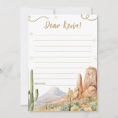 Western Birthday Message Card Kaart (Voorkant)