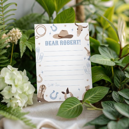 Western Birthday Time Capsule Card Kaart