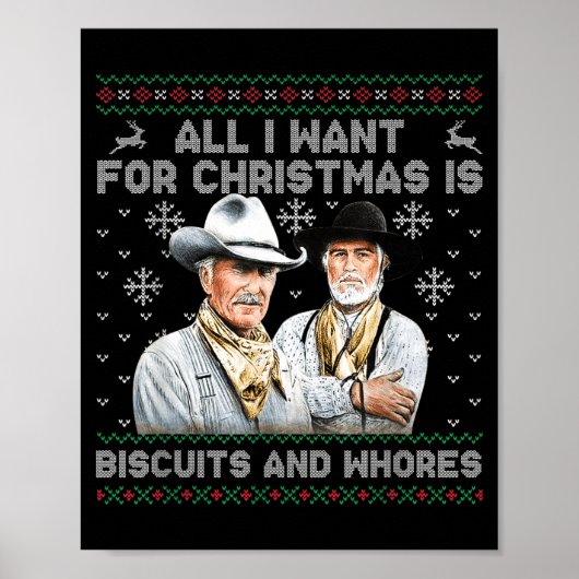 Western Biscuits And S Christmas Quote  Poster (Voorkant)