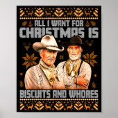 Western Biscuits And S Christmas Ugly  Poster (Voorkant)