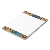 Western Blauw Bruin Goud Koeienhuid Notitieblok (Gedraaid)