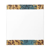 Western Blauw Bruin Goud Koeienhuid Notitieblok (Voorkant)