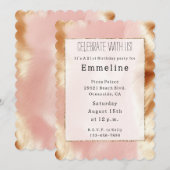 Western Blush Roze Bruin Koeienhuid Kaart (Voorkant / Achterkant)