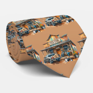Western Boerderij Ranch Feed Store en Mannen Stropdas
