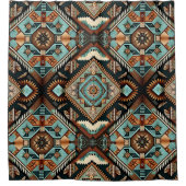 Western Boho Pattern Douchegordijn (Voorkant)