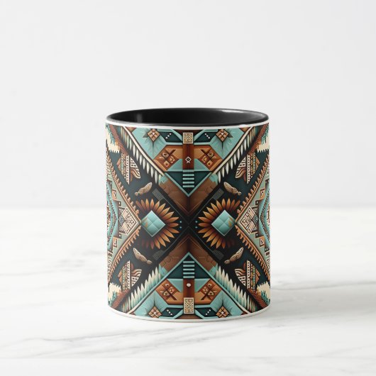 Western Boho Pattern Mok (Midden)