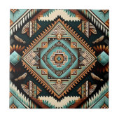 Western Boho Pattern Tegeltje (Voorkant)