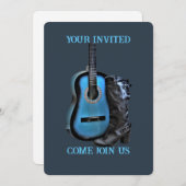 Western Boot Guitar Invitation (Devant / Derrière)