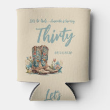 Western Boots Floral Dertigste Verjaardagsfeestje 