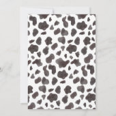 Western Bows Pink Cowgirl Anniversaire Invitation (Dos)