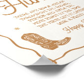 Western Bridal Shower Ring Hunt Game Poster (Hoek)