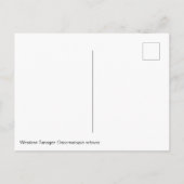 Western Briefkaart Tanager (Achterkant)