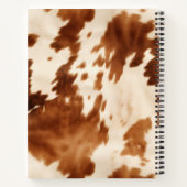 Western Brown Cream Cowhide Notitieboek (Achterkant)