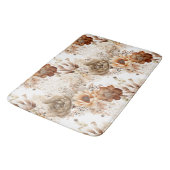 Western Brown Cream Southwest Floral Badmat (Gekanteld)