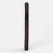 western Brown cuir orange Damask iphone5 coque (Dos/Droite)