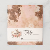 Western Bruiloft Blush Koeienhuid (Buitenkant ongevouwen)