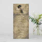 Western bruiloft-programma voor barrel en Boots Programma (Staand voorkant)