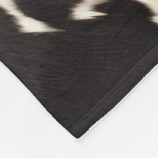 Western bruin crème dierlijk Koeienhuid Fleece Deken (Hoek)