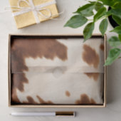 Western bruin crème Koeienhuid Tissuepapier (Geschenk)