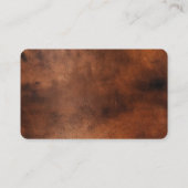 Western bruin faux lederen bloemig visitekaartje (Achterkant)