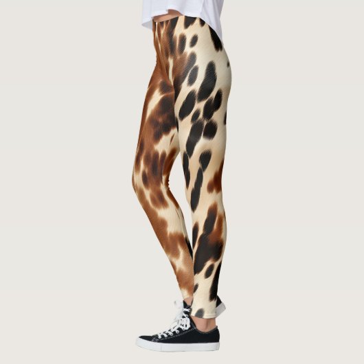 Western bruin Koeienhuid Leggings (Links)
