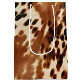 Western bruin Koeienhuid Medium Cadeauzakje (Achterkant)