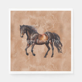 Western bruin paard servet