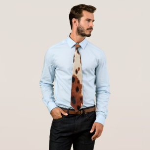 Western bruin zwart cowboy Koeienhuid Stropdas