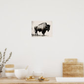 Western Buffalo Art Print Poster (Keuken)