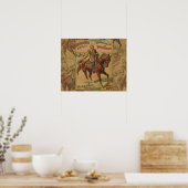  Western buffel Bill Wild West Show Poster (Keuken)