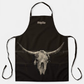 Western Bull Skull Country Cowboy Rustic Schort (Voorkant)