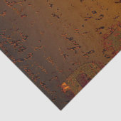 Western  Bull Skull Rust Sinaasappel Land Tissuepapier (Detail)