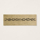 Western Burlap Mariage Buvez des billets (Dos)