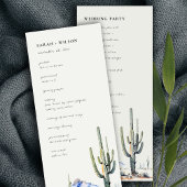 Western Cactus Desert Programme de mariage paysage