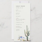 Western Cactus Desert Programme de mariage paysage (Devant)