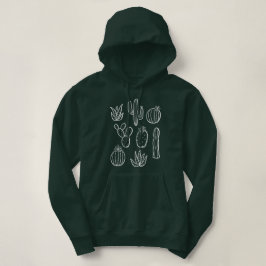 Western Cactus Plants Desert Boho Botanical Garden Hoodie